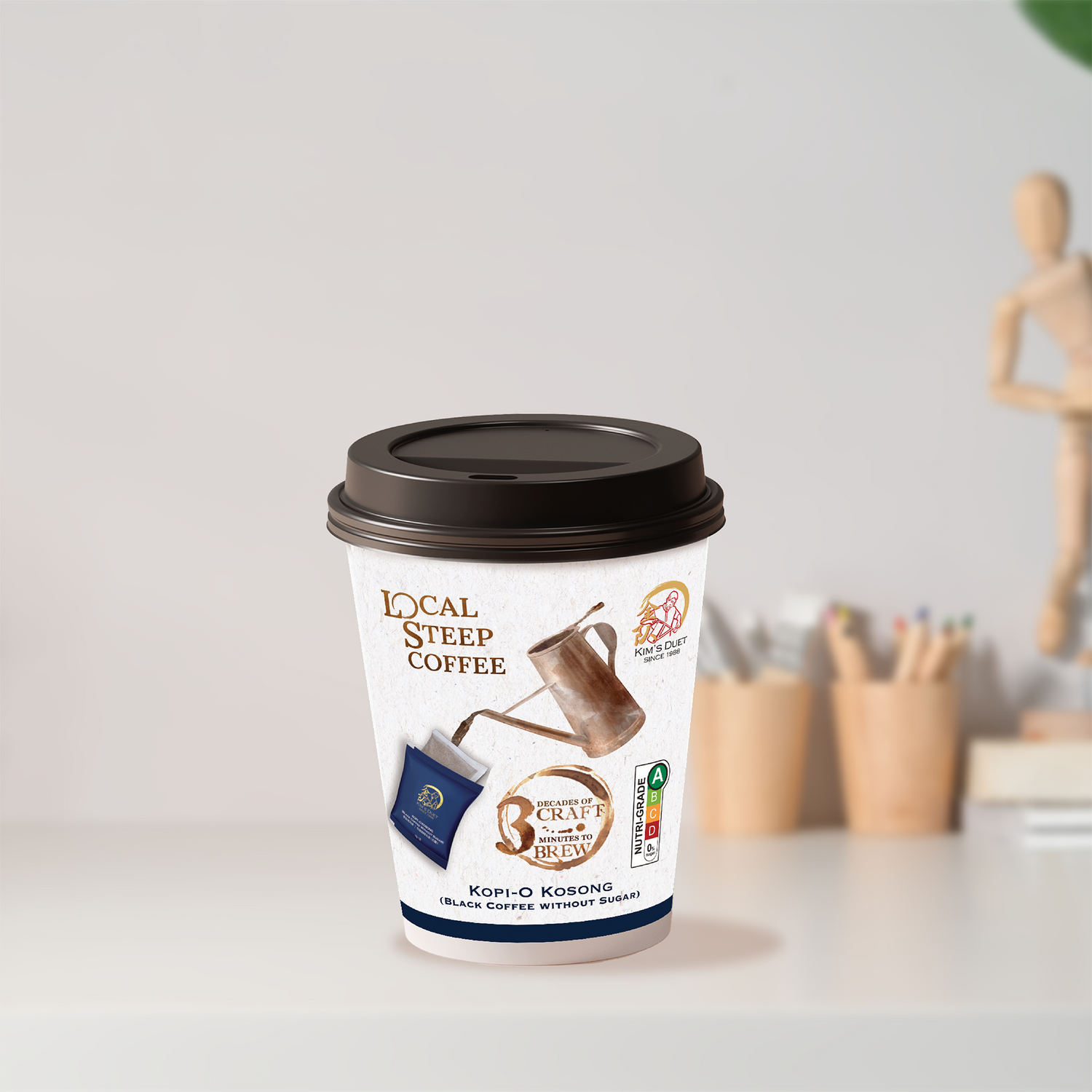 Kopi-O Kosong To-Go Cup (Carton Deal)