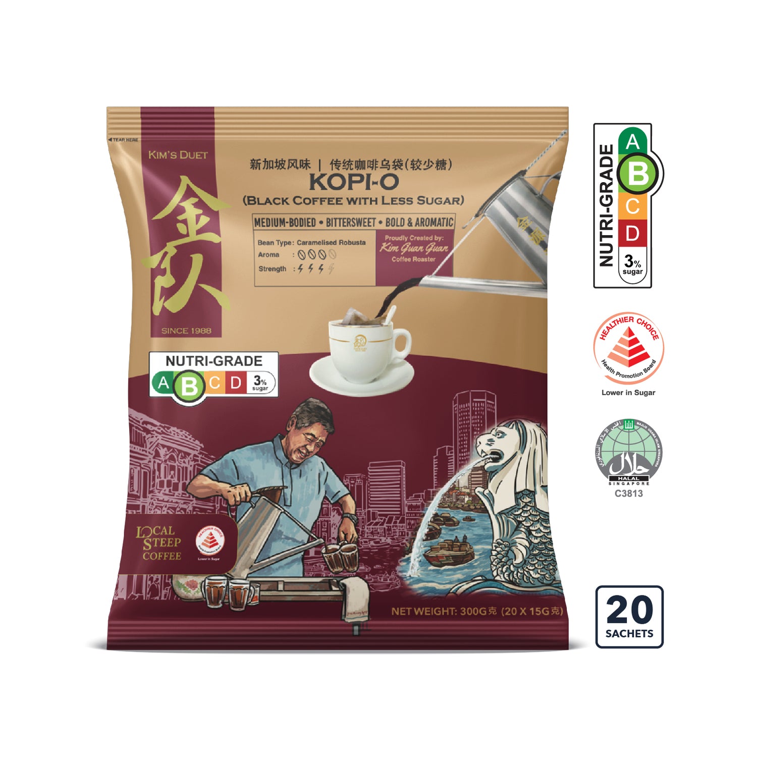 Kopi-O (Pack of 20 sachets)