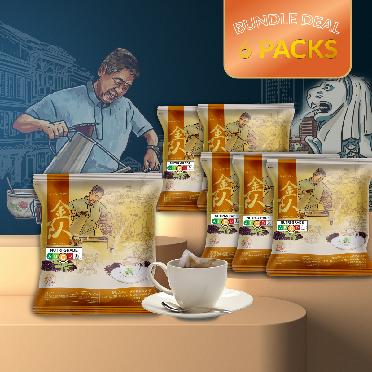 Teh-C (Bundle of 6 Packs)